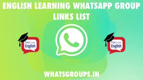 English Learning WhatsApp Group Links List - WhatsaGroups.in